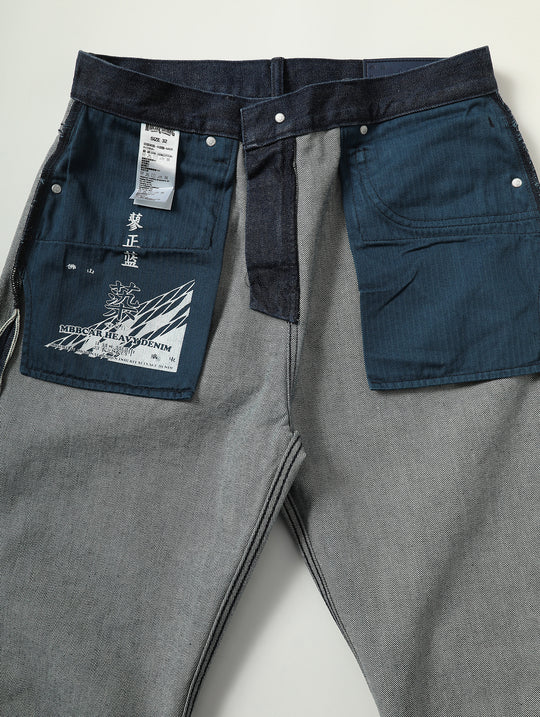 RAN Wide-Leg jeans-Plant Dyeing Indigo