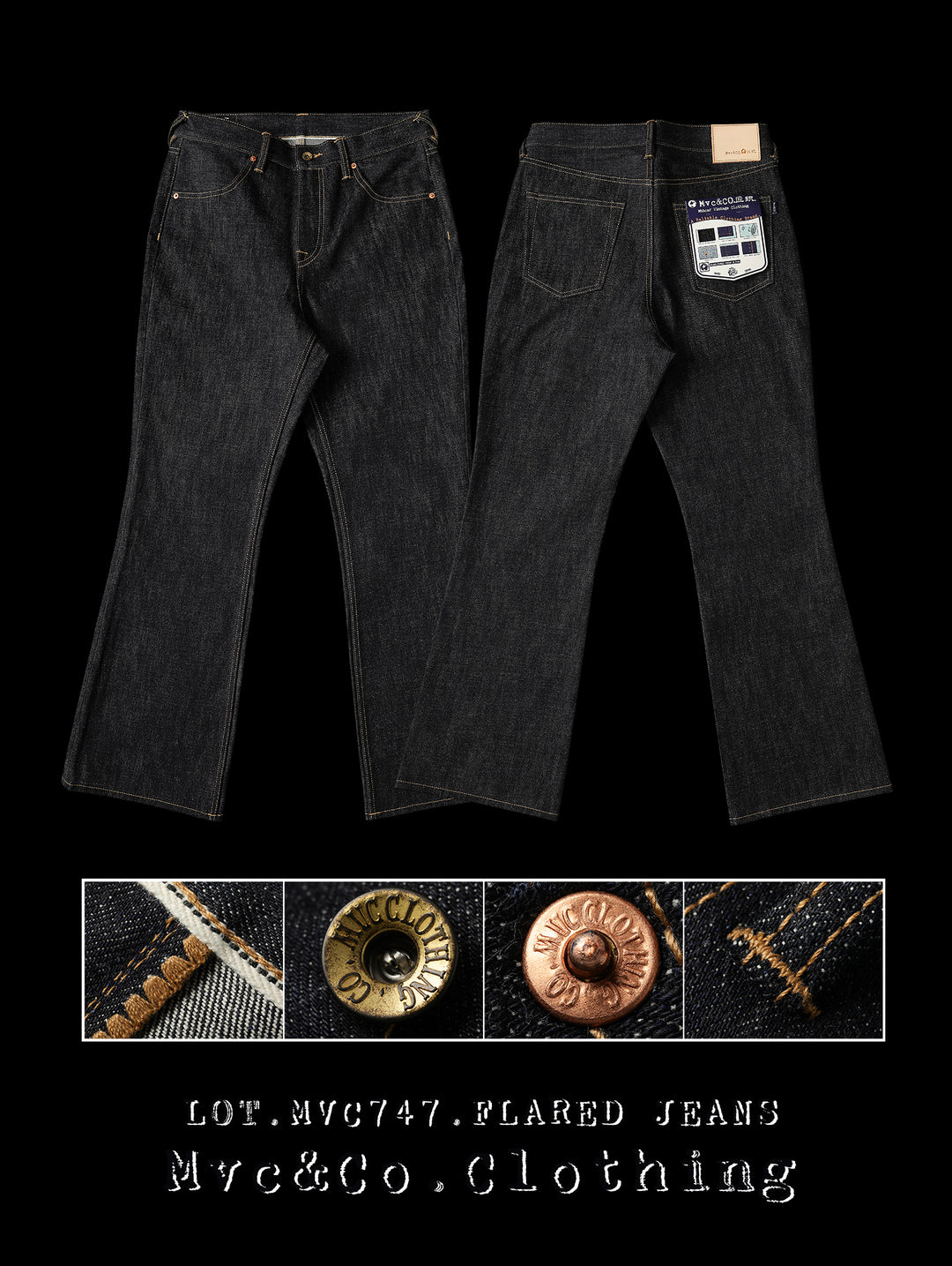 Mvc&Co.16.4OZ 747 Loose-Fit Flared jeans