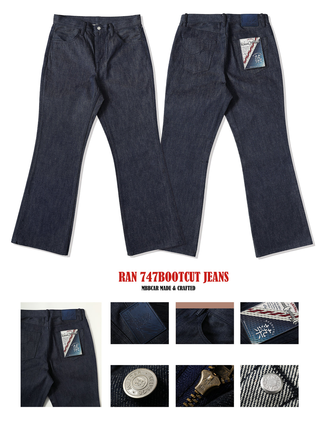 RAN Flared jeans-Plant Dyeing Indigo