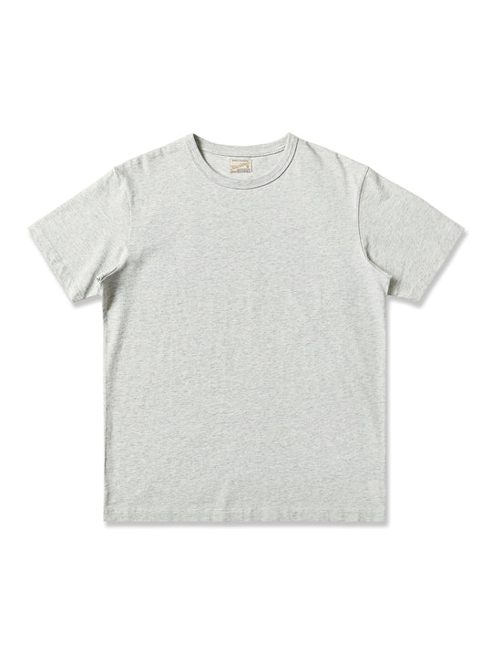 Three-Color Regular Extended-Length Crew Neck T-shirt-White