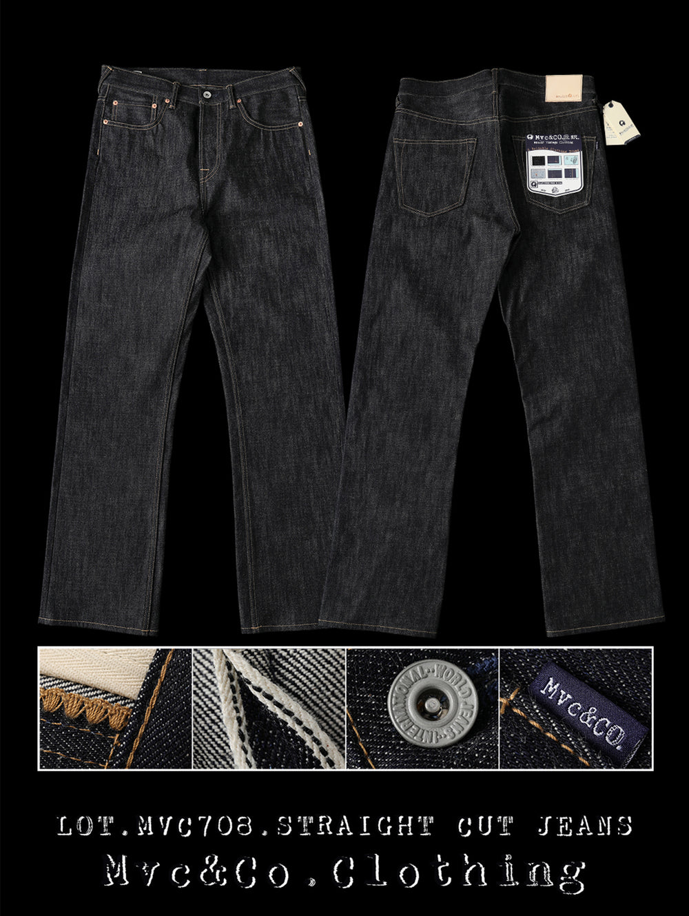 Mvc&Co. 708# Straight-Fit jeans