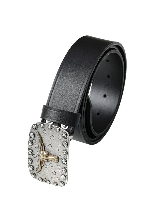 Longhorn Bull Head Belt