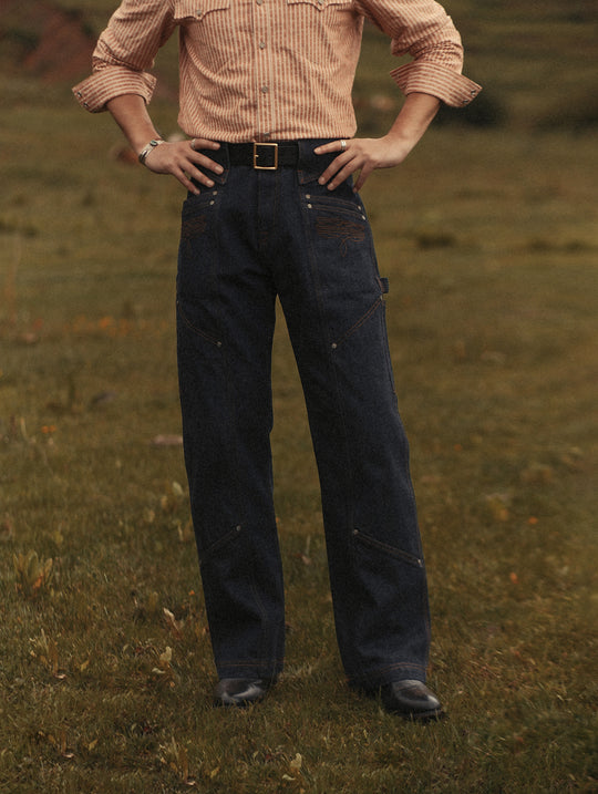Western Series 16.4 OZ Logger IV Wide-Leg jeans