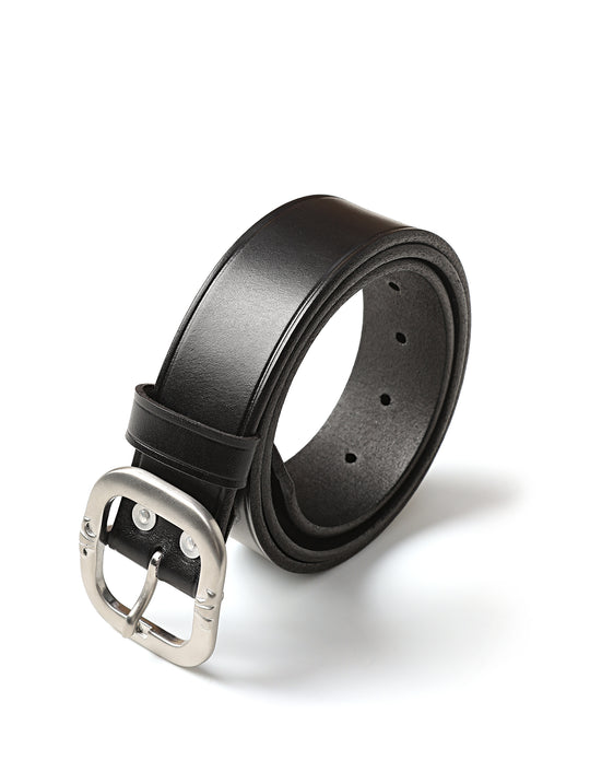 Iris Stainless Steel Pin Buckle Vintage Belt-Hand-Debossed Lines