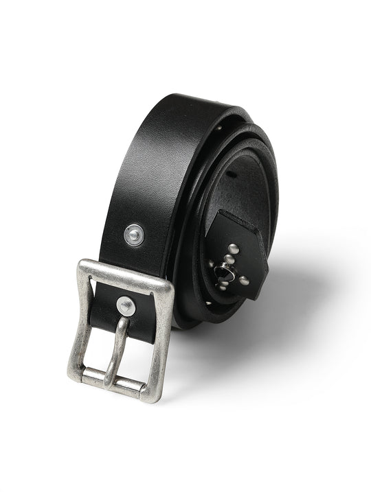 Glass Bead Rivet Belt-Black