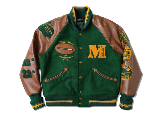 Ivy Style Wool Blend Baseball Jacket