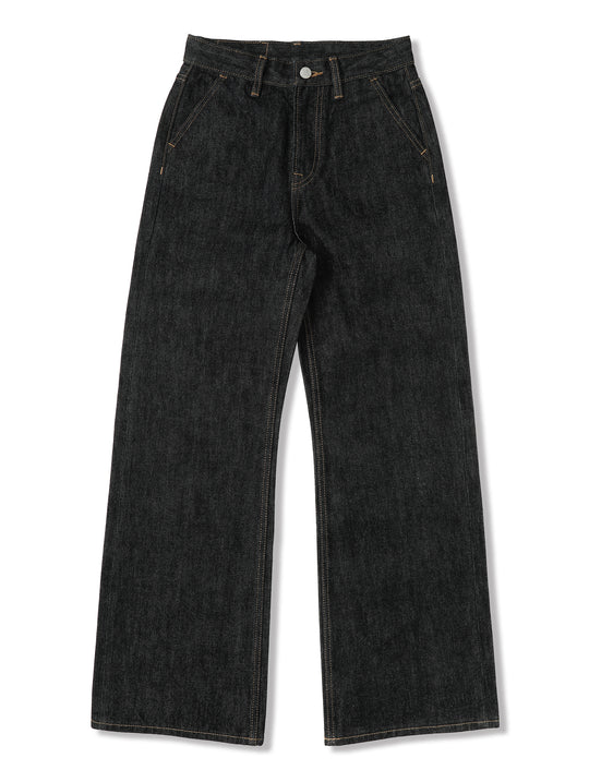 15oz Monroe II Wide-Leg jeans-Black Indigo