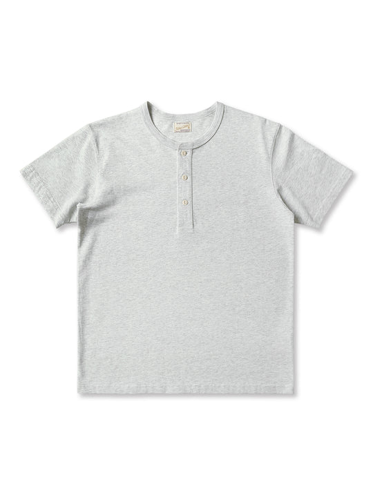 Three-Color Regular-Fit Henley T-shirt-Black