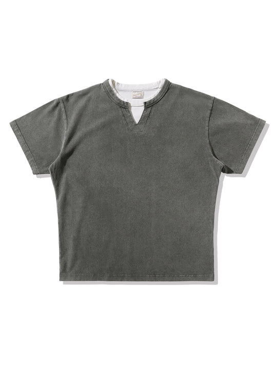 Mock Two-piece T-shirt