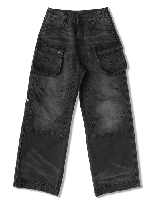 Logger Multi-Pocket Wide-Leg Work pants