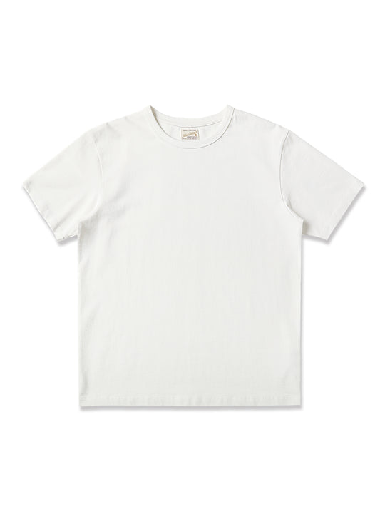 Three-Color Regular-Fit Crew Neck T-shirt-White
