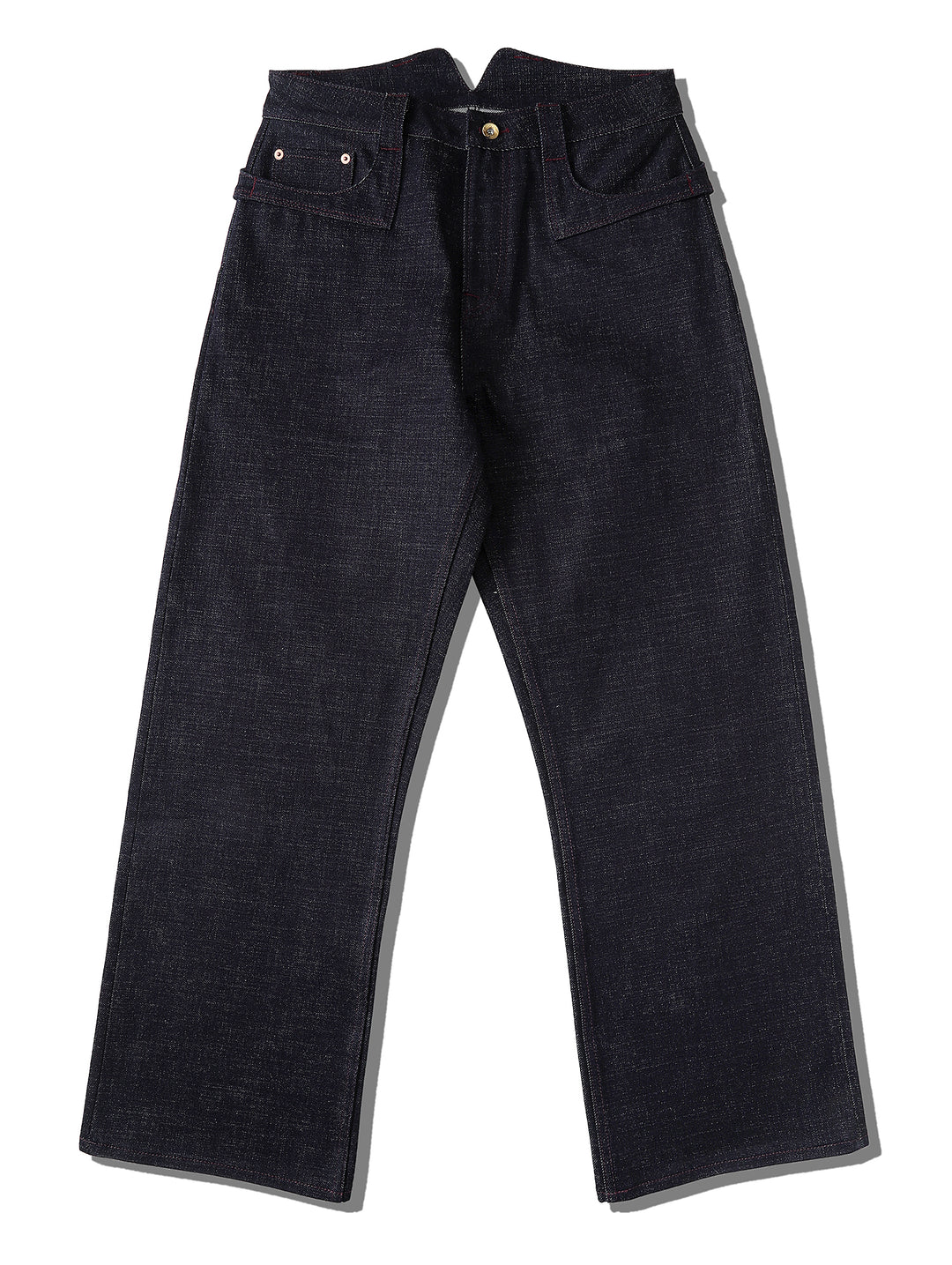 Xizang Collection Red Prayer Flag Core Wide-Leg Selvedge Denim jeans