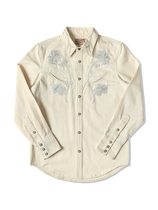 Western Series Desert Lily White Denim Shirt