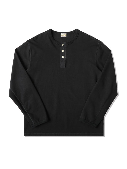 Motorcycle-Inspired Henley T-Shirt