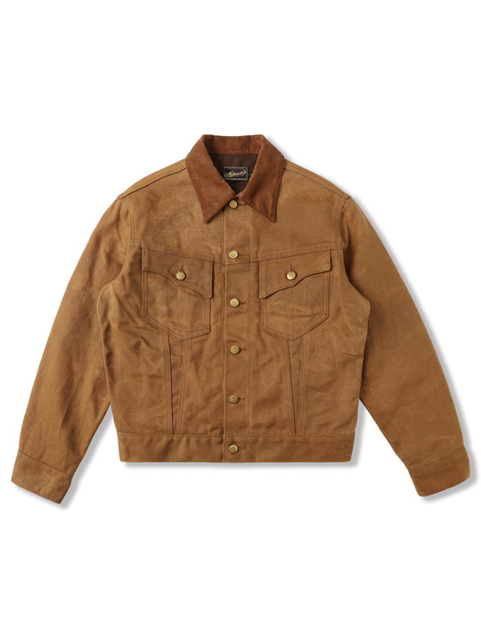 Western Series 16oz Oil-Waxed Canvas Type3 Trucker Jacket