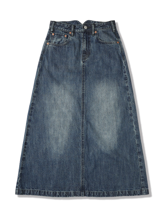 Western Series Denim A-line skirt