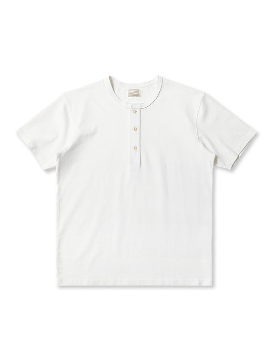 Three-Color Regular-Fit Henley T-shirt-Black