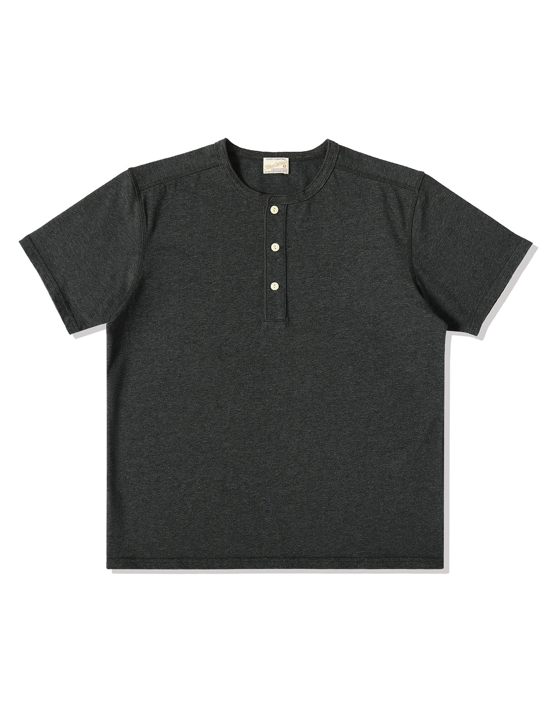 240-gram Flecked Grey Henley shirt
