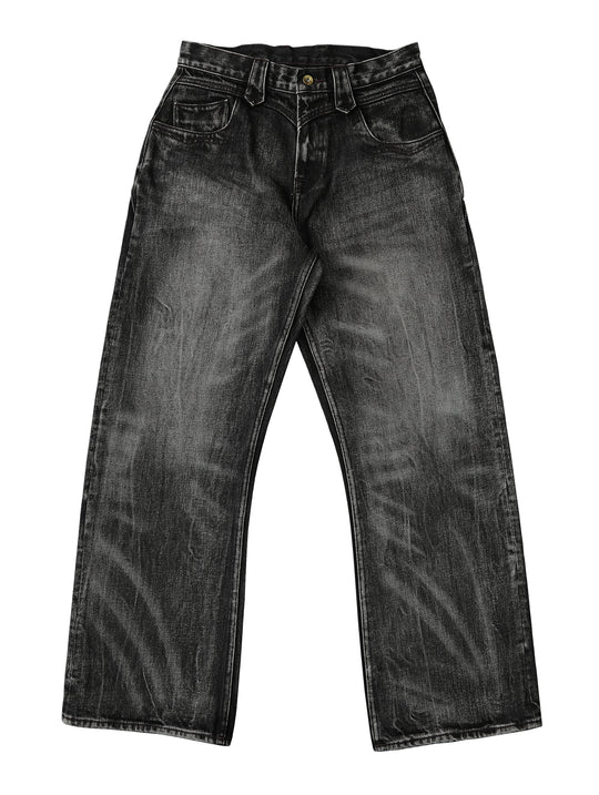 Nevada Wash Selvedge Denim Western Wide-Leg jeans