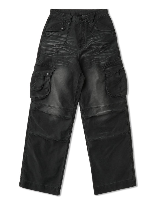 Moleskin Cargo Wide-Leg pants
