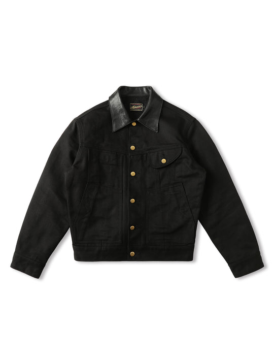 Mackinaw Wool Canvas Cruiser jacket-Black