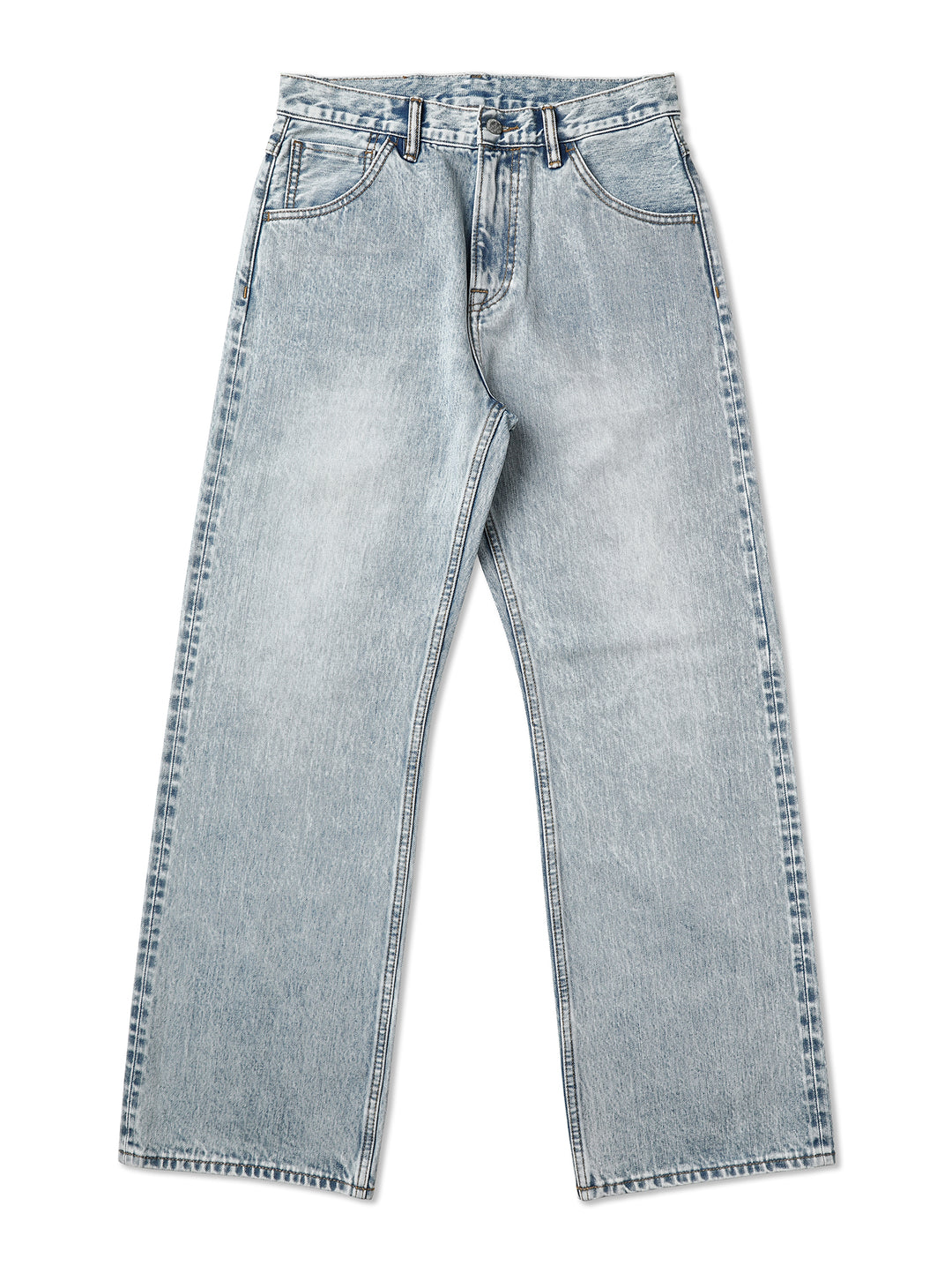 Ice Blue Washed Wide-Leg jeans