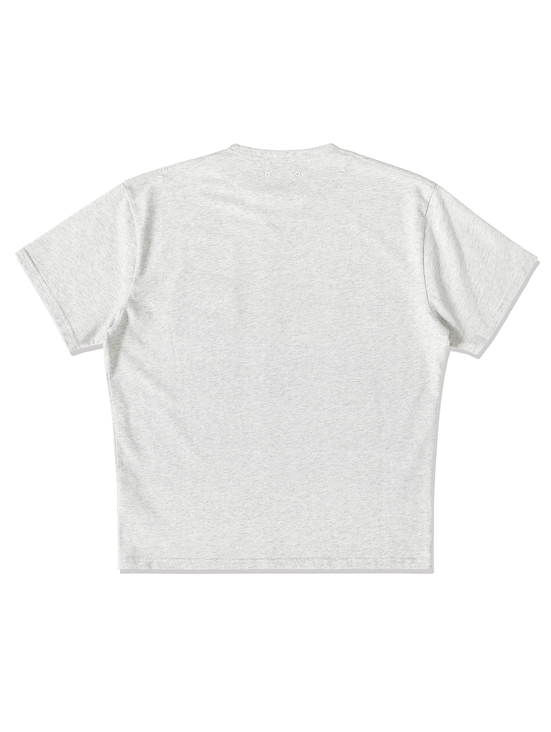 Single Pocket Basic T-Shirt-Grey