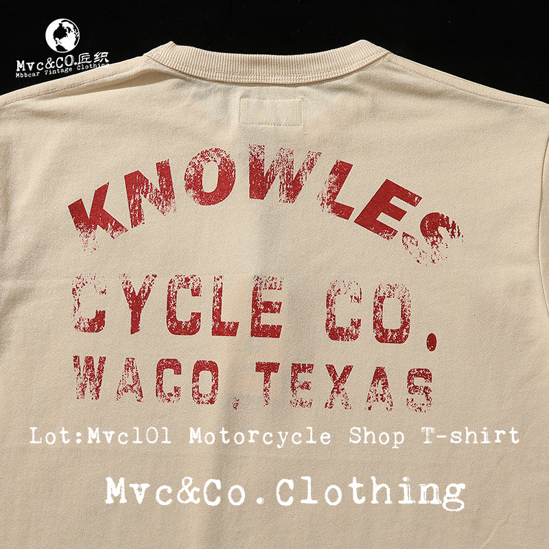 Mvc&amp;Co. 모터사이클 샵 TEE 