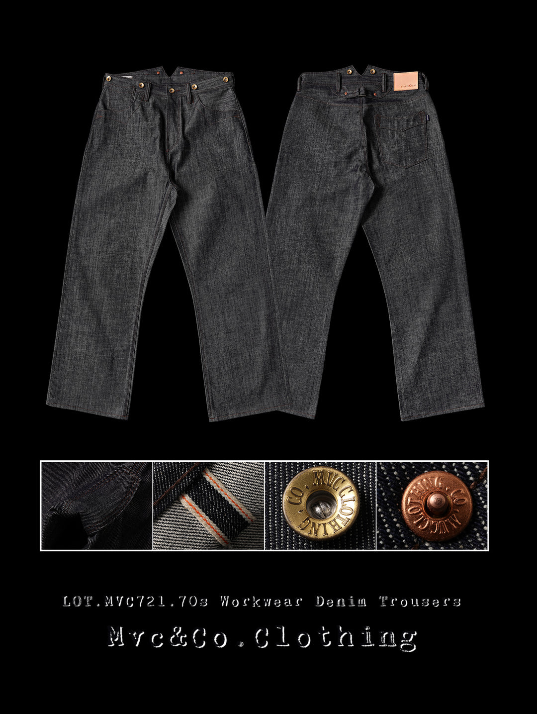 Mvc&Co. 721# Workwear Selvedge Denim jeans