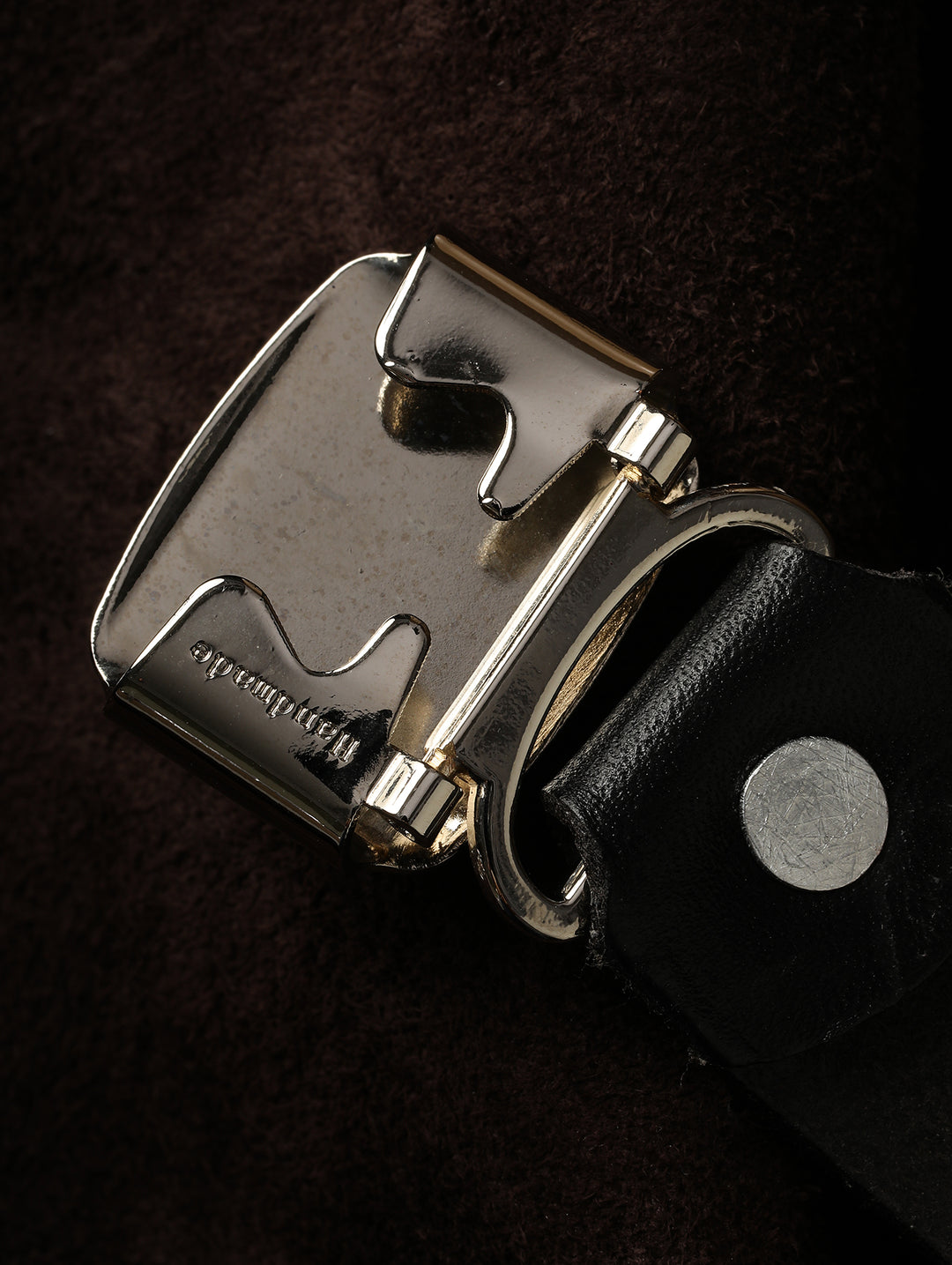 1920s Vintage Gentleman-Style Stainless Steel Hinged Buckle Belt-Silver