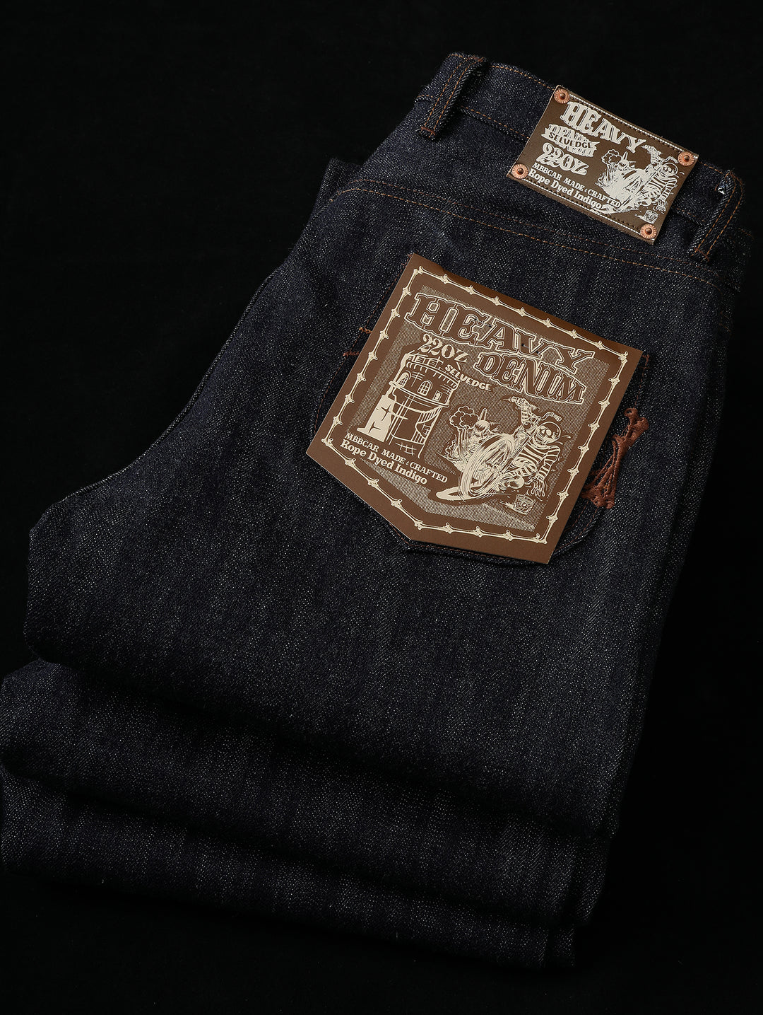 22OZ Selvedge 702 Tapered jeans-Desized