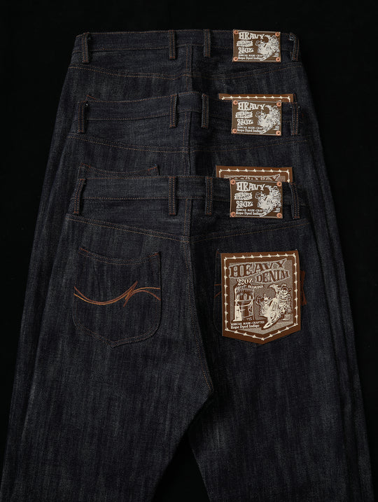 22OZ Selvedge 702 Tapered jeans-Desized