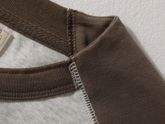 230-gram Double-yarn Henley shirt-Light Grey