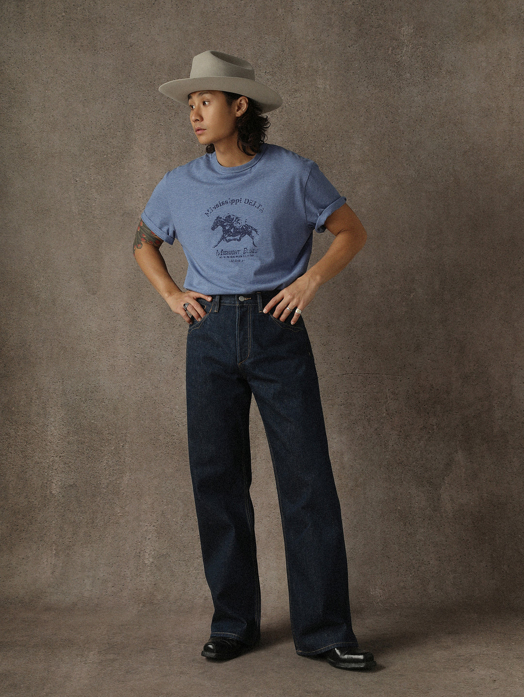 Lace-Back Selvedge Denim jeans