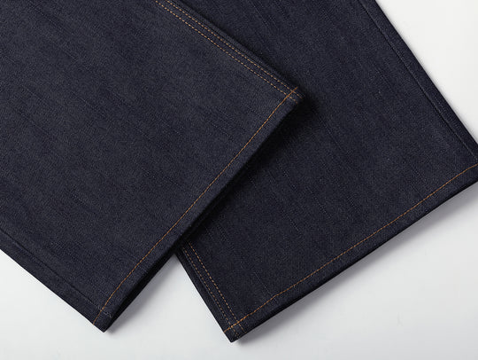 Bamboo Kasuri Series 17.7OZ Selvedge Denim Wide-Leg jeans