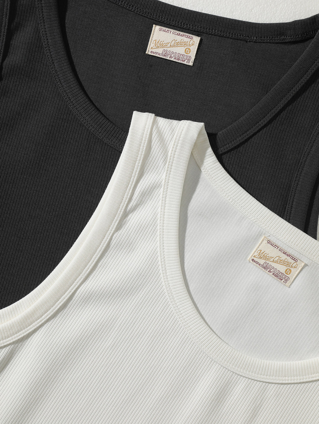 280 grams long fiber Tank Top-White