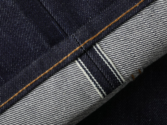 Bamboo Kasuri Series 17.7OZ Selvedge Denim Wide-Leg jeans