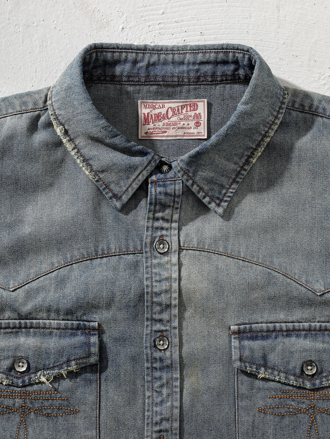 Aged Collection Heavy Washed Casual Western Shirt