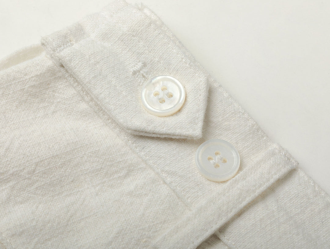Linen-cotton chino trousers