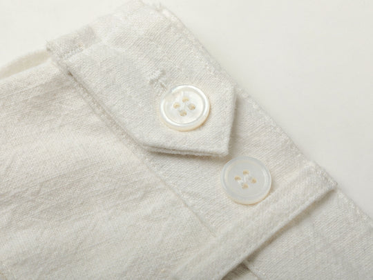 Linen-cotton chino trousers
