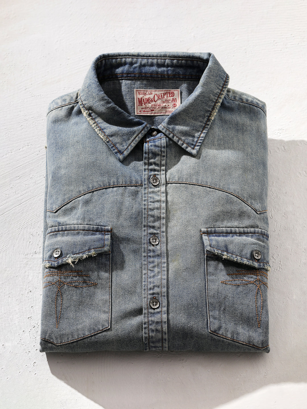 Aged Collection Heavy Washed Casual Western Shirt