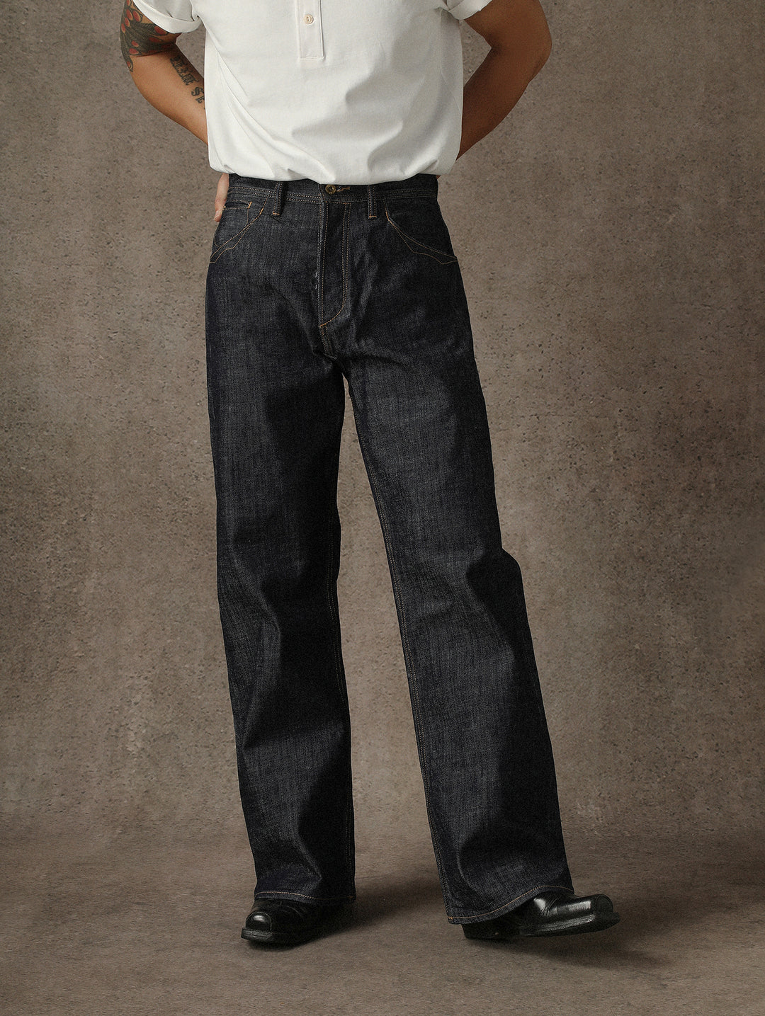 Mvc&Co. 720# Lace-Back Selvedge Denim jeans