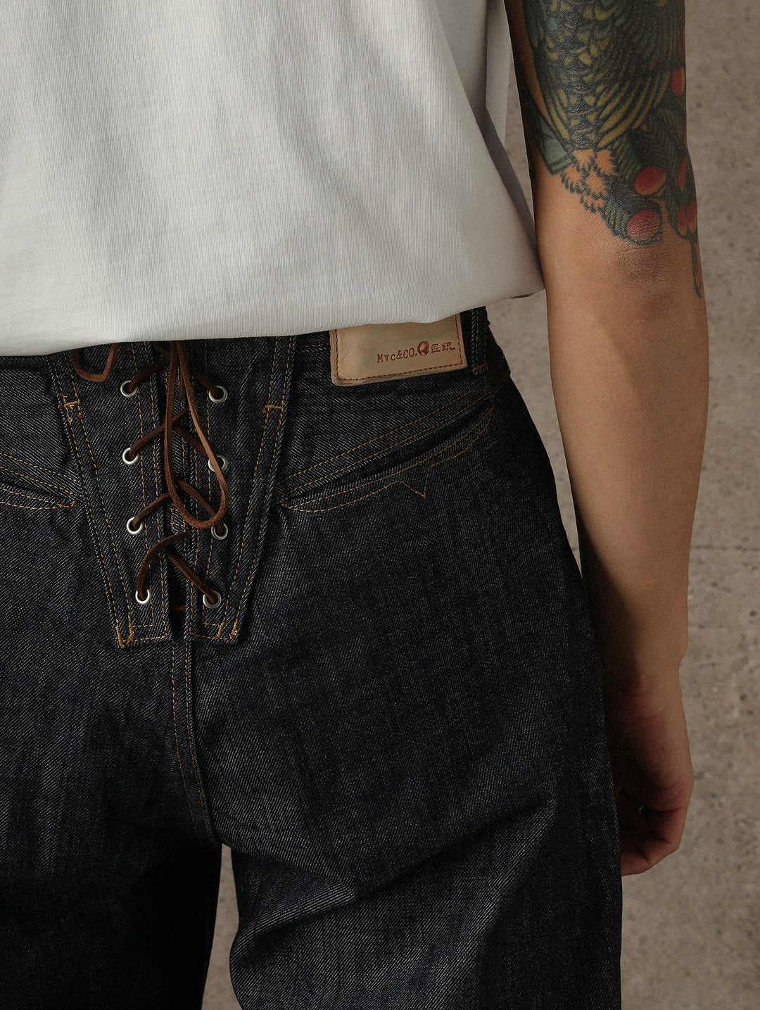 Mvc&Co. 720# Lace-Back Selvedge Denim jeans