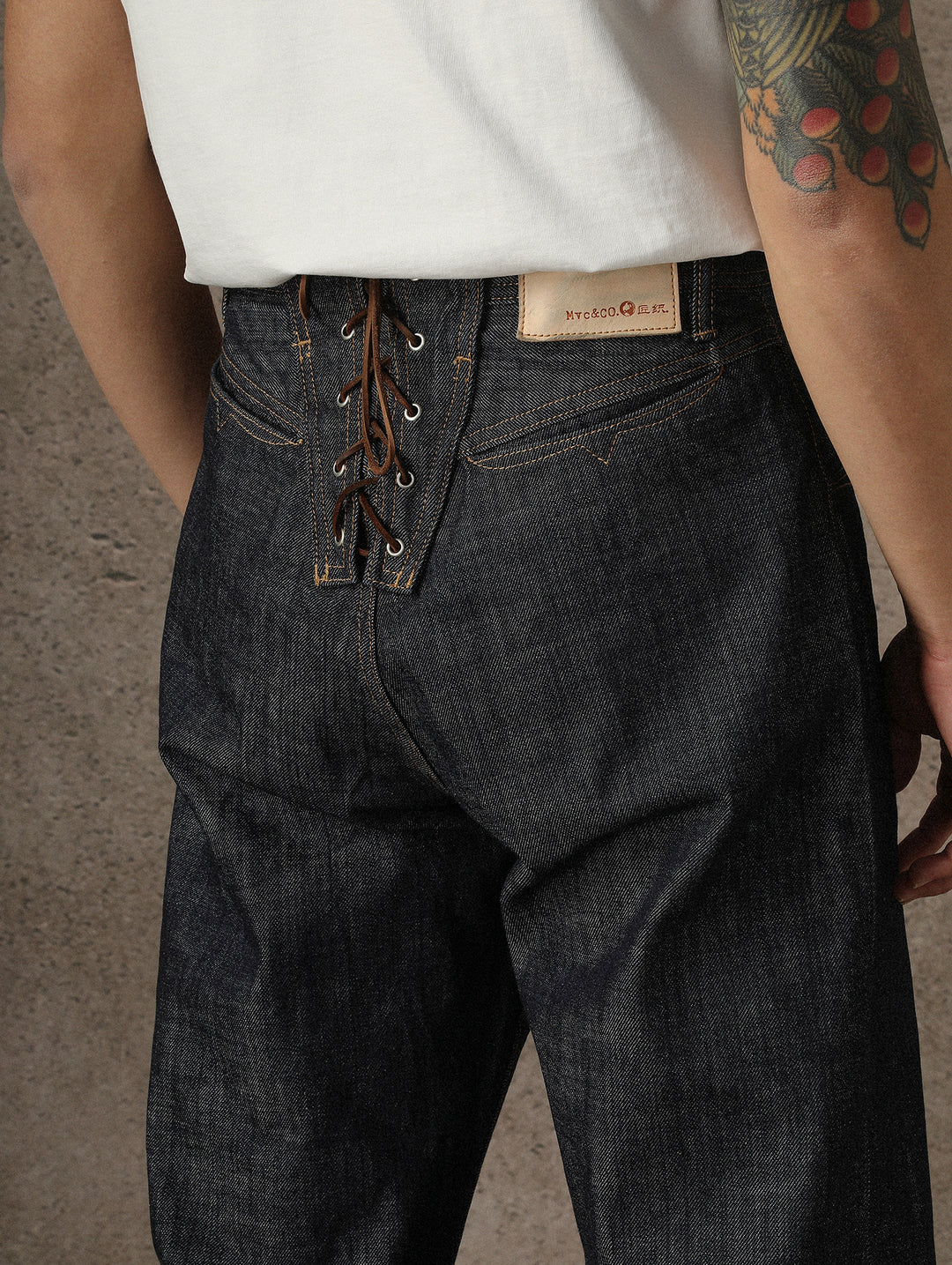 Mvc&Co. 720# Lace-Back Selvedge Denim jeans