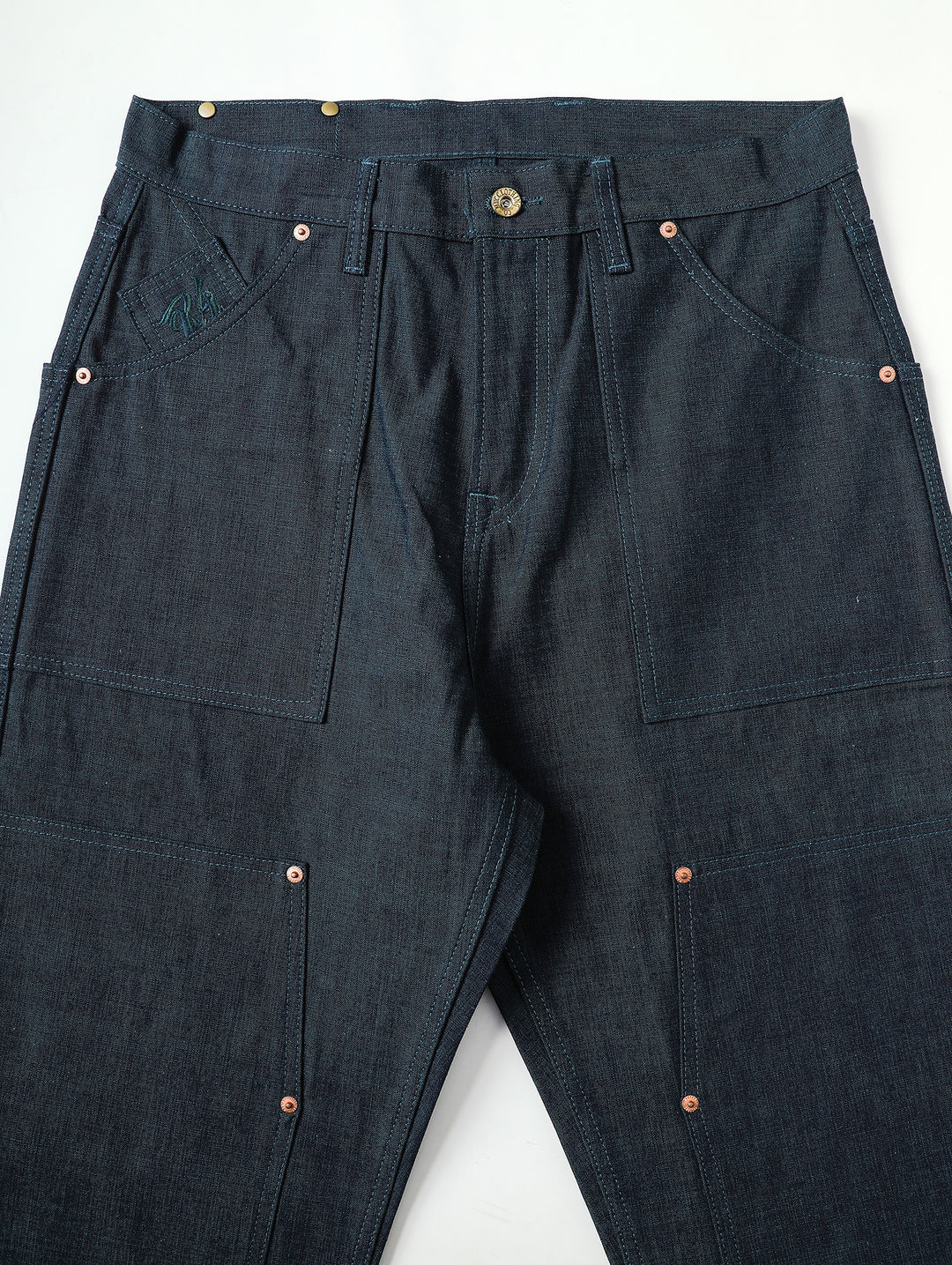 Ba Series 11.5OZ Double Knee Wide-Leg pants