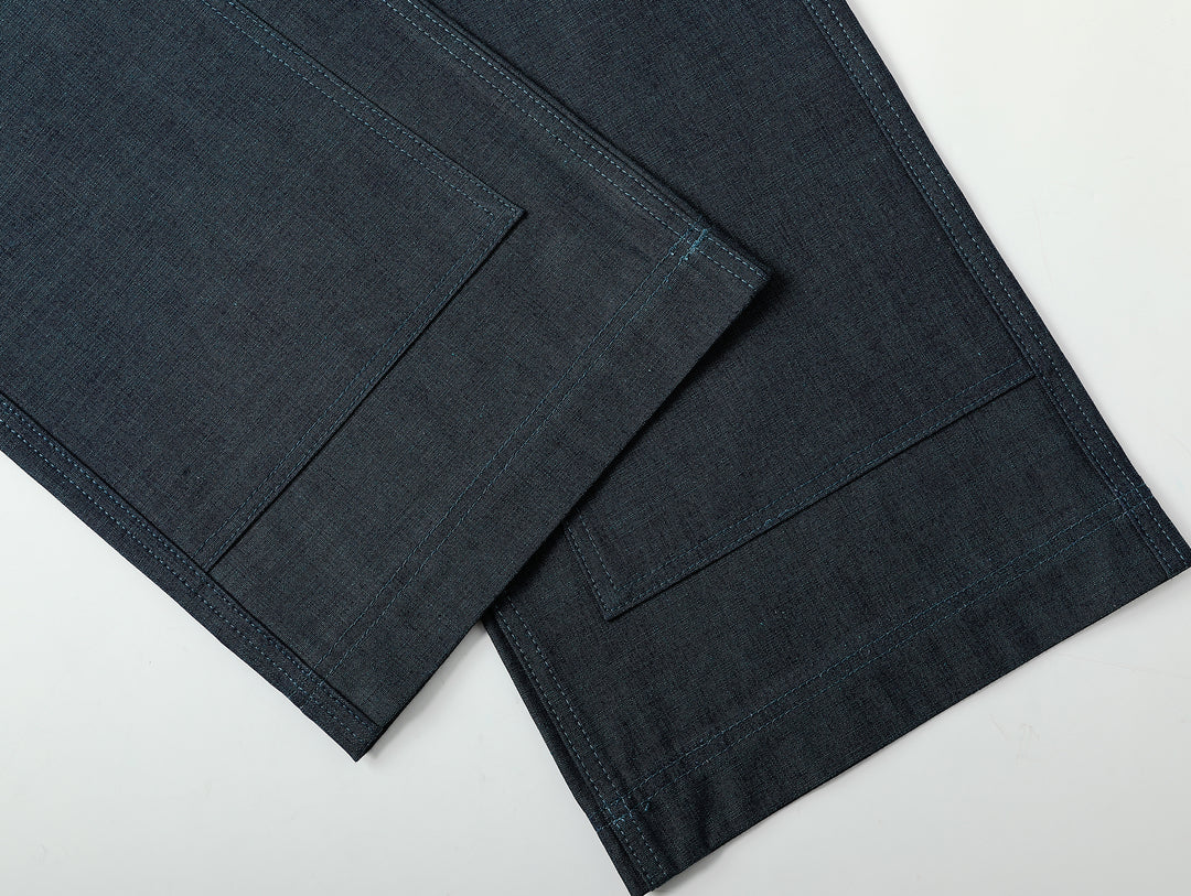 Ba Series 11.5OZ Double Knee Wide-Leg pants