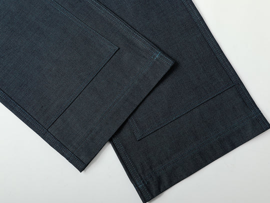 Ba Series 11.5OZ Double Knee Wide-Leg pants
