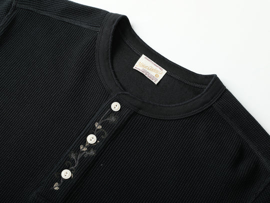 Western Series Flamebloom Henley Shirt-White