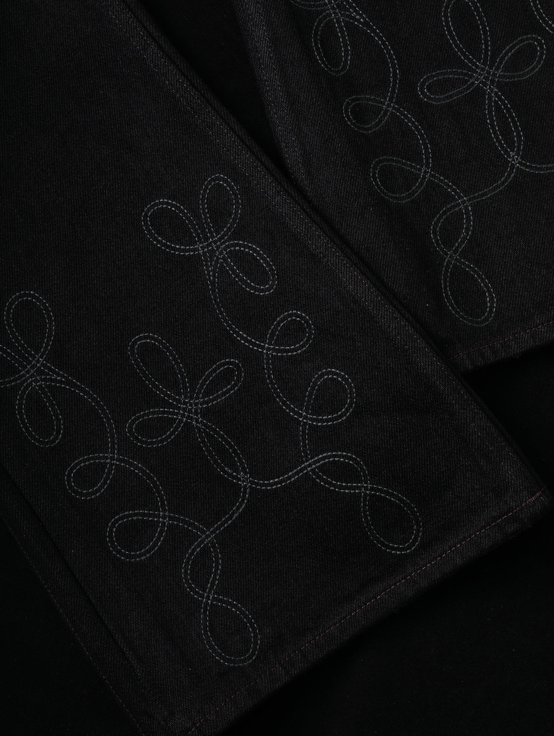 Western Embroidered Bootcut Selvedge Denim jeans