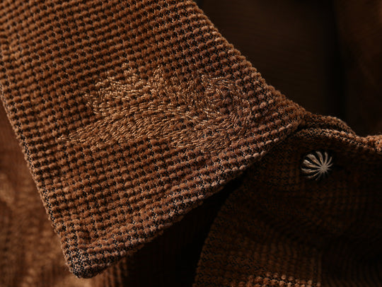 Western Series Paisley Embroidered Corduroy Shirt